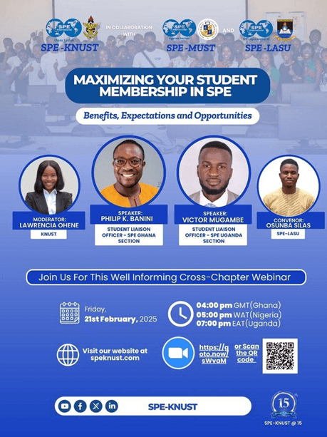 Cross-Chapter Webinars - Collaboration with African SPE chapters